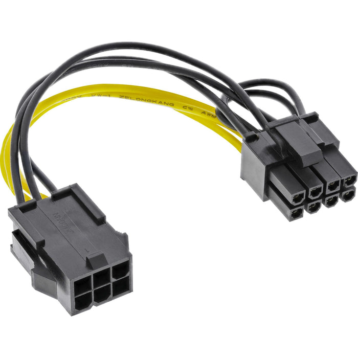Adaptador De Alimentación Interno Inline De 6 Pines A 8 Pines Para Tarjetas Gráficas Pcie Pci-Express