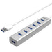 EAN 4894160017437 - UNITEK Y-3090 hub de interfaz USB 3.2 Gen 1 (3.1 Gen 1) Type-A 5000 Mbit/s Plata imagen 1