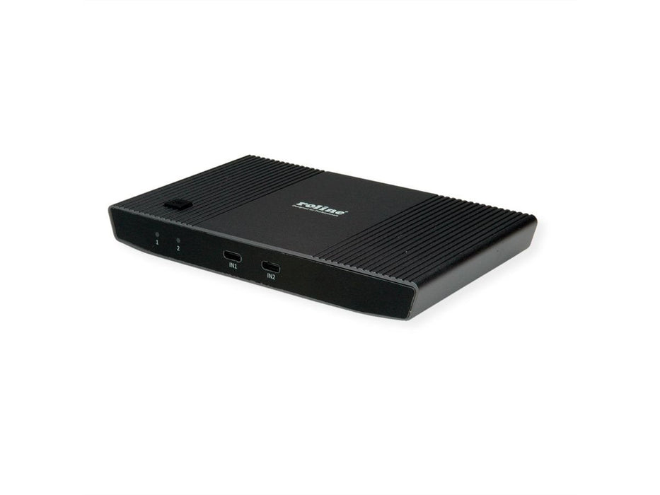 Roline Kvm Switch, Hdmi 4k, Usb, 1 User - 2 Mobilgerte