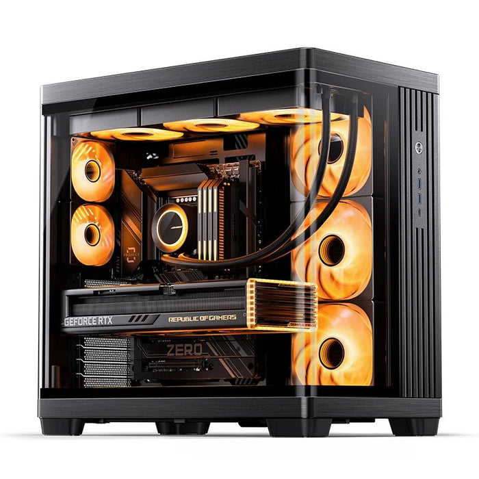 Jonsbo Tk-4 Gehäuse, Midi-Tower, Atx, Tempered Glass - Schwarz