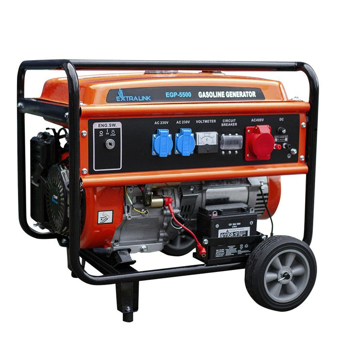 EAN 5905090330356 - Extralink EX.30356 motor-generador 5000 W 25 L Negro, Naranja imagen 1