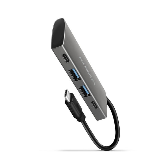 EAN 8595247905437 - Axagon HMC-4G2 hub de interfaz USB 3.2 Gen 2 (3.1 Gen 2) Type-C 10000 Mbit/s Gris imagen 1