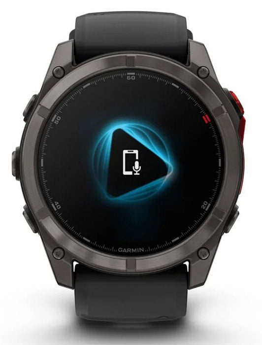 Reloj Smartwatch Fenix 8 Pro Microled Lte 51mm Zafiro Garmin - Titanio Negro