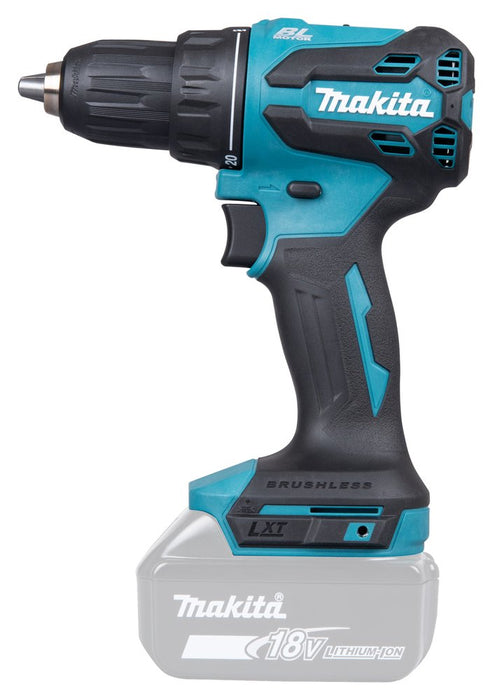 EAN 0197050009845 - Makita DDF490Z taladro 1900 RPM Sin llave 1,7 kg Azul, Negro imagen 9