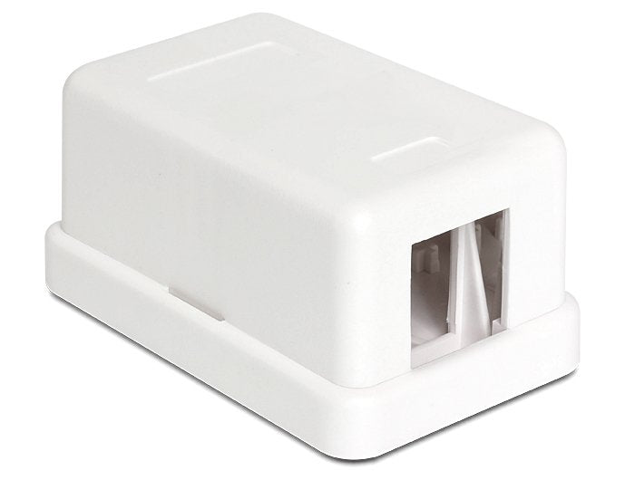 Base Superficie Para Hembras De Panel Keystone Blanca De 1 Toma