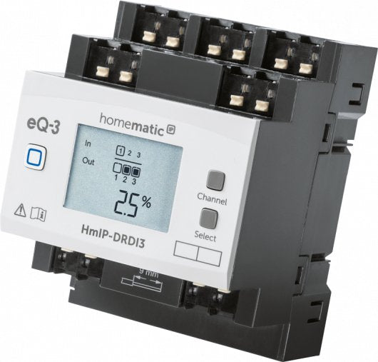 EAN 4047976544349 - Homematic IP HMIP-DRDI3 Montaje en carril DIN Regulador de luminosidad 3 canales imagen 2