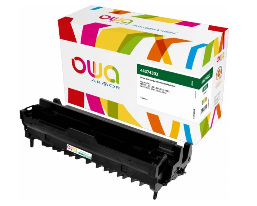 Armor Tambor Owa Remanufacturado Negro 01283601 Oki B411,B412,B431 25000p