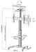 EAN 4015867199282 - Equip 650602 soporte para pantalla de señalización 177,8 cm (70") Negro, Blanco imagen 5