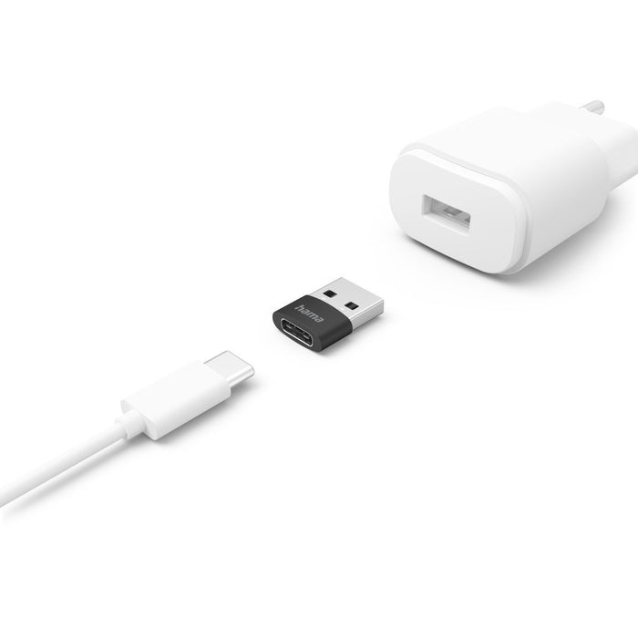 EAN 4047443487193 - Hama 00201532 cambiador de género para cable USB C USB A Negro imagen 2