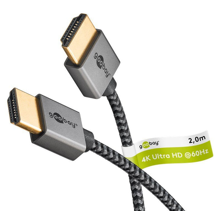 Cable Goobay 75753 Hdmi 2 M Hdmi Tipo A (Estándar) Gris