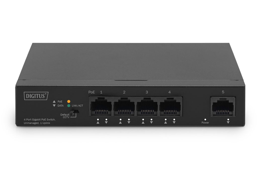EAN 4016032484974 - Digitus DN-95330-1 switch No administrado Gigabit Ethernet (10/100/1000) Energía sobre Ethernet (PoE) Neg imagen 3