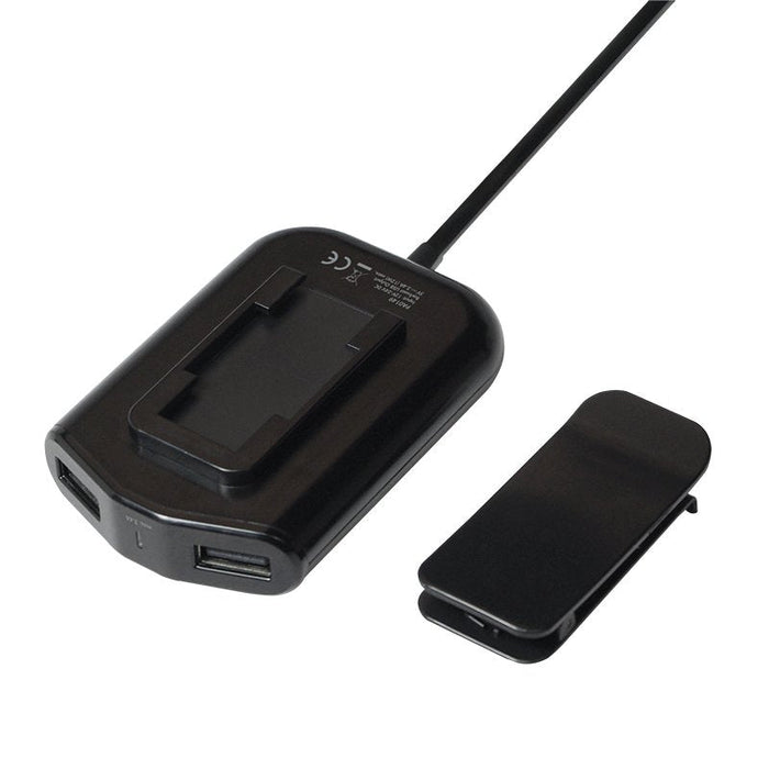 Logilink Usb Car Charger, 2+2 Port, 24w, Negro