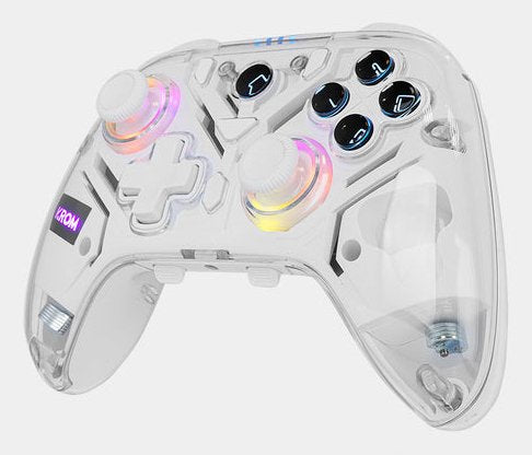 EAN 8436587974977 - Krom NXKROMKRYSTAL mando y volante Transparente, Blanco Bluetooth/USB Gamepad Analógico/Digital Android,  imagen 4