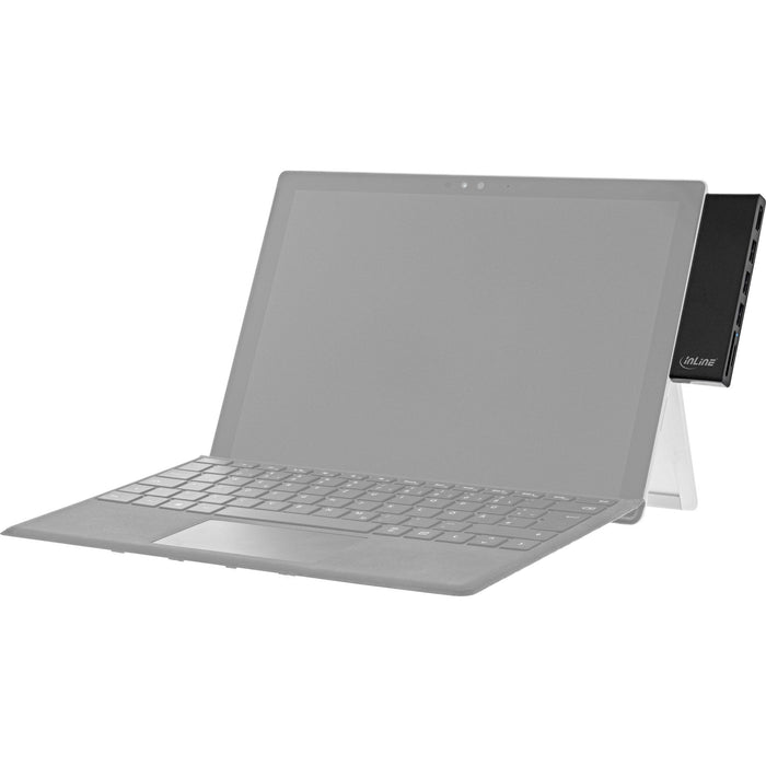 Inline Multihub, Surface Pro 4/5/6, 3 Puertos Usb 3.2 Tipo A Hembra, Hdmi 4k, Lector De Tarjetas, Negro