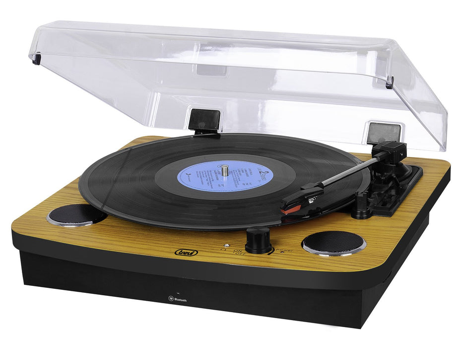 EAN 8011000027593 - Trevi TT 1022 BT Tocadiscos de tracción directa Negro, Madera imagen 1
