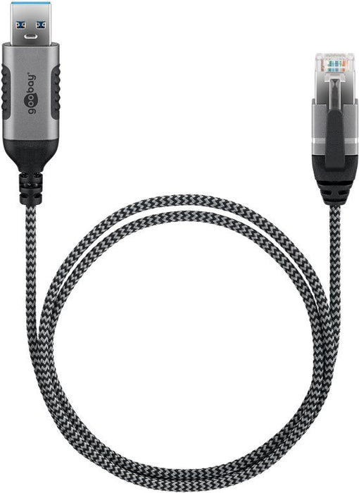 EAN 4040849743948 - Goobay 74394 cambiador de género para cable USB 3.0 type A RJ45 Negro, Plata imagen 4