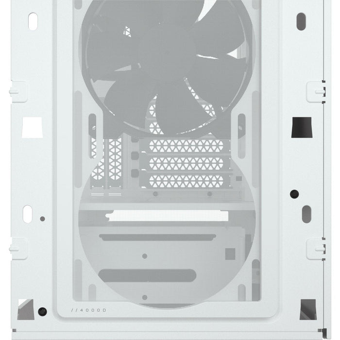 Caja Pc Corsair 4000d Airflow Midi Tower Blanco Corsair Crystal 4000d Airflow Mid-Tower Cristal Templado Blanca Cc-9011201-Ww