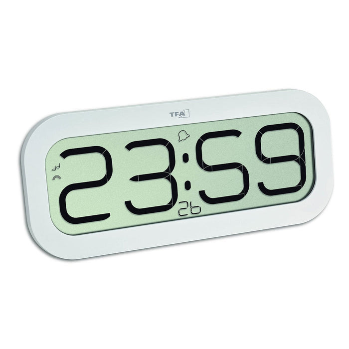 Tfa Radio-Reloj De Pared Digital Bimbam Blanco