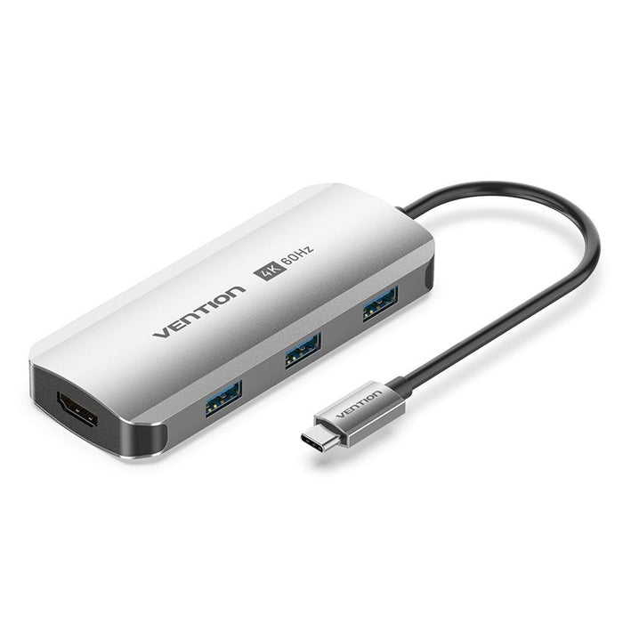 EAN 6922794774483 - Vention TQDHB base para portátil y replicador de puertos Alámbrico USB 3.2 Gen 1 (3.1 Gen 1) Type-C Gris imagen 1