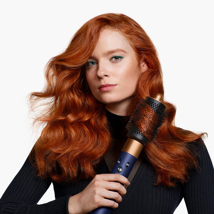 Moldeador Multifunción Y Secador Dyson Airwrap I.D. Liso+Ondulado Azul De Prusia Cobre