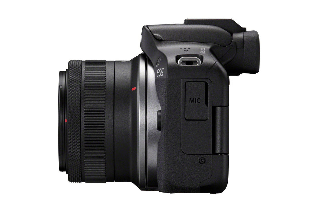Canon Eos R50, Black + Rf-S 18-45 Is Stm + Rf-S 55-210mm F5-7.1 Is Stm Kit Milc 24,2 Mp Cmos 6000 X 4000 Pixeles Negro