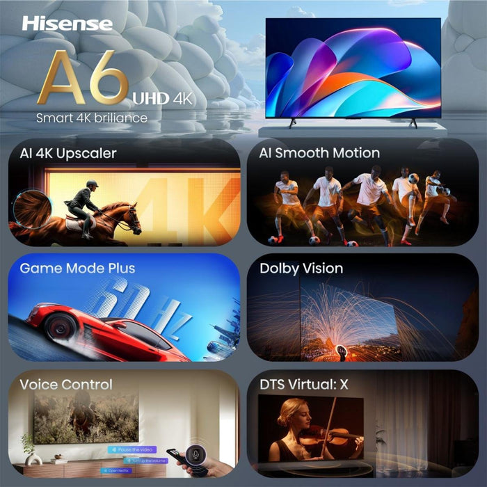 EAN 6942351430447 - Hisense 55A6S 139,7 cm (55") 4K Ultra HD Smart TV Wifi Negro imagen 3