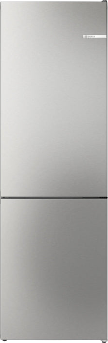Bosch Home Kgn362laf Serie 4, Combinación De Frigorífico Y Congelador Plateado Kgn362laf
