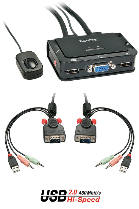 EAN 4002888423427 - Lindy 42342 interruptor KVM Negro imagen 1
