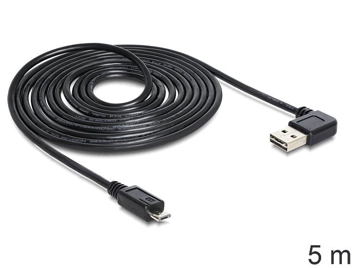 EAN 4043619833856 - DeLOCK USB 2.0 5m cable USB USB A Micro-USB B Negro imagen 2