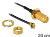 EAN 4043619887477 - DeLOCK 88747 cable coaxial 0,2 m Negro imagen 1