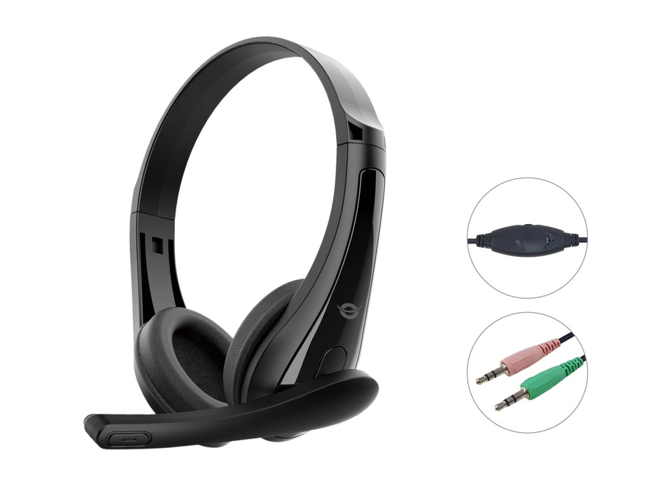 Auriculares Conceptronic Polona06b3t Jack 3.5mm 1.8m Negro