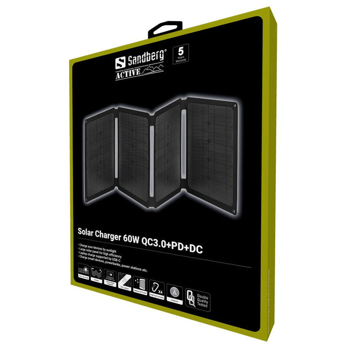 Sandberg 420-80 Placa Solar 60w Qc3.0+Pd+Dc Silicio Monocristalino