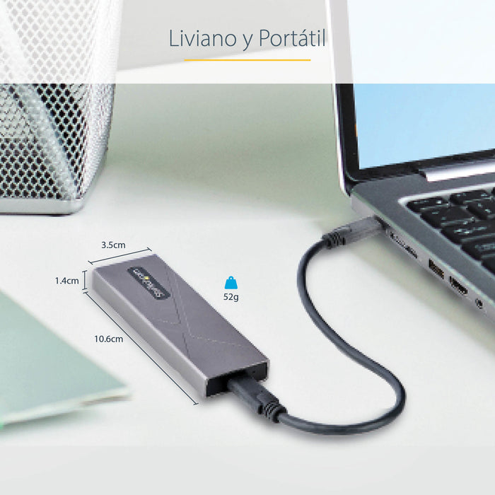 EAN 0065030894975 - StarTech.com M2-USB-C-NVME-SATA caja para disco duro externo Caja externa para unidad de estado sólido (S imagen 14