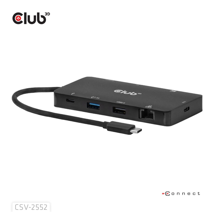 EAN 8719214473556 - CLUB3D CSV-2552 hub de interfaz USB Tipo C 5000 Mbit/s Negro imagen 9