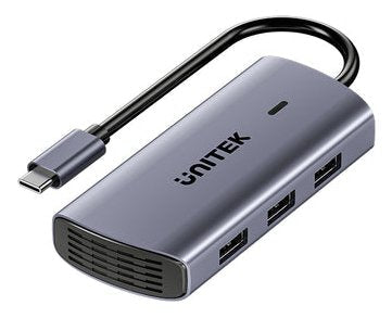 Unitek D1113cgy01 Hub De Interfaz 2 X Usb 3.2 Gen 2 (3.1 Gen 2) Type-C 1000 Mbit/S Gris