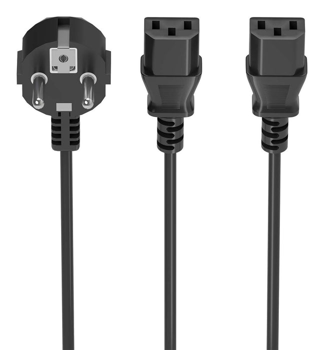 EAN 8435739901472 - AISENS A132-0864 cable de transmisión 3 m CEE7/7 Acoplador C13 2 x imagen 1