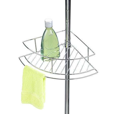 Rinconera Telescópica De Acero Inoxidable, Dolcedo, 31 X 23 X 65 - 275 Cm