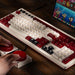 EAN 6922621506645 - 8Bitdo Retro 108 teclado Juego USB + RF Wireless + Bluetooth Borgoña, Blanco imagen 9