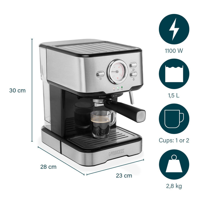EAN 8713016094261 - Princess 249412 Manual Máquina espresso 1,5 L imagen 20