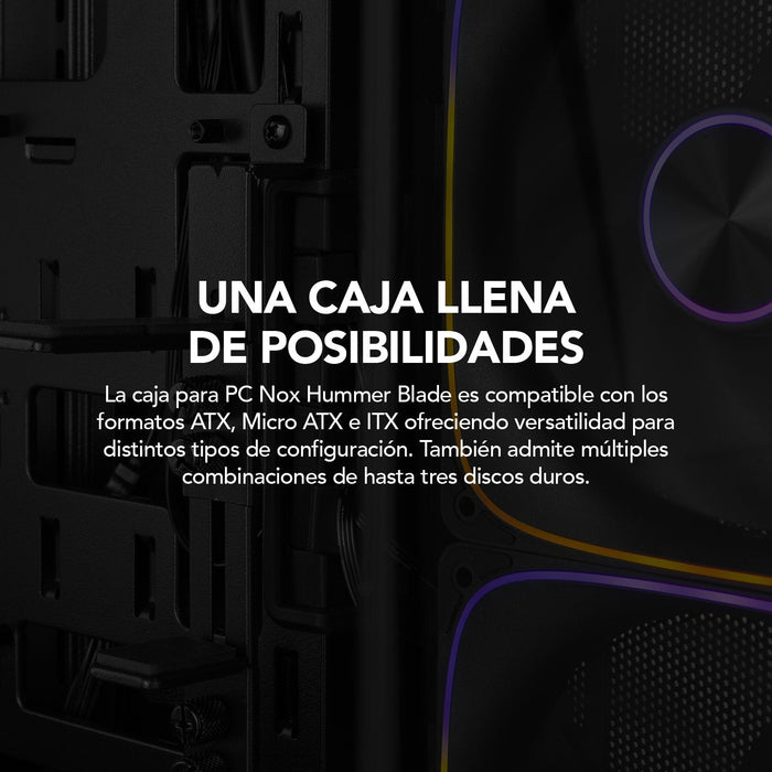 Caja Pc Gaming Semitorre Nox Hummer Blade
