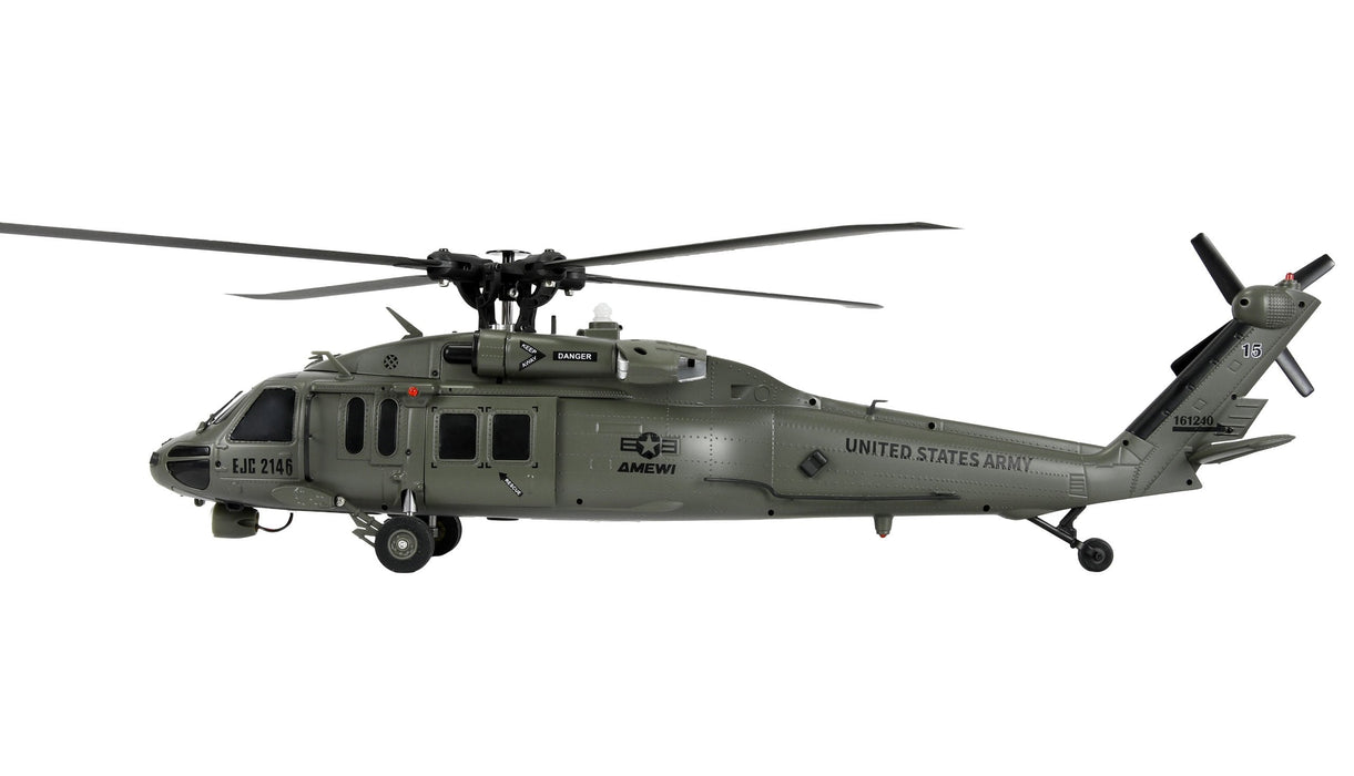 Amewi Uh60 Negro Hawk Marine Cp Helikopter 6g 3d Rtf 16+