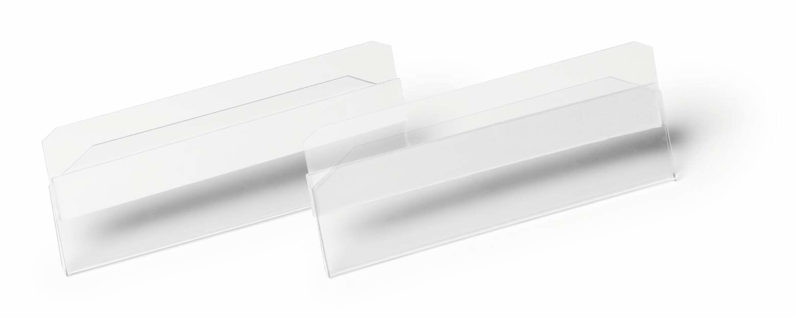 Bolsillo Para Etiquetas Durable Tapa Dura Autoadhesivo 100x38mm 10p