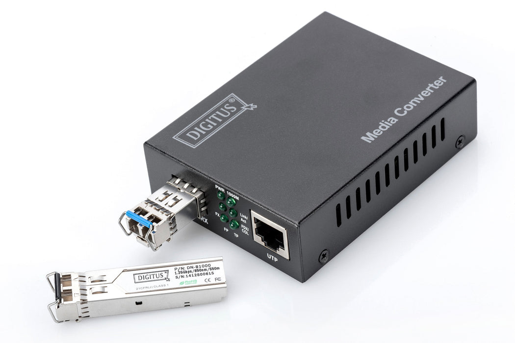 EAN 4016032293163 - Digitus DN-82130 convertidor de medio 1000 Mbit/s Negro imagen 2