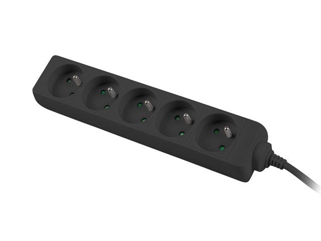 EAN 5901969414899 - Lanberg PS0-05E-0300-BK base múltiple 3 m 5 salidas AC Interior Negro imagen 3
