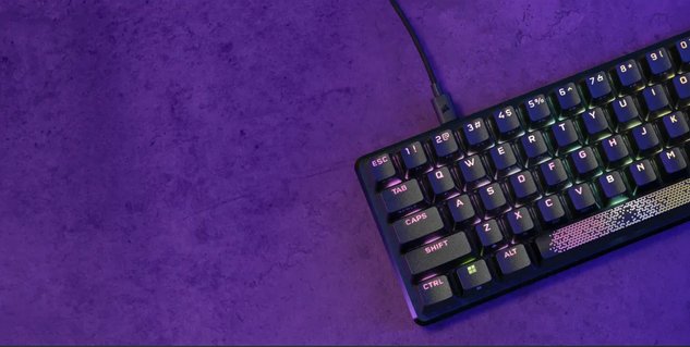 Teclado Alemán Corsair K65 Pro Mini Usb Qwertz Negro