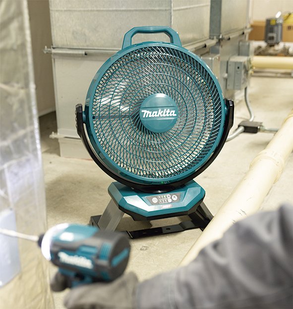Ventilador Makita Cf002gz  Azul Sin Batería Ni Cargador Cf002gz