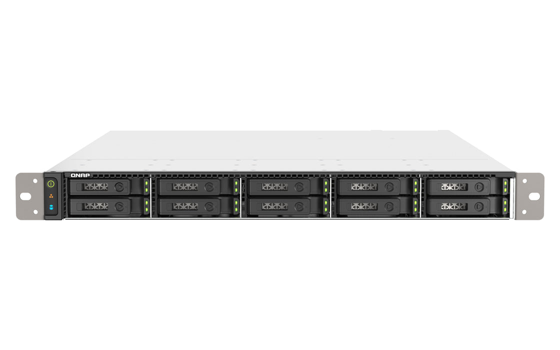 EAN 4711103082126 - QNAP TS-h1090FU NAS Bastidor (1U) EPYC 7232P 64 GB DDR4 0 TB QuTS hero Negro, Gris imagen 1