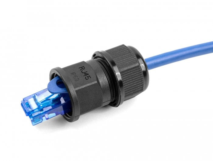 Delock Durchführungskupplung Für Rj45 Netzwerkcable Ip67 Staub- Und Wasserdicht Schwarz