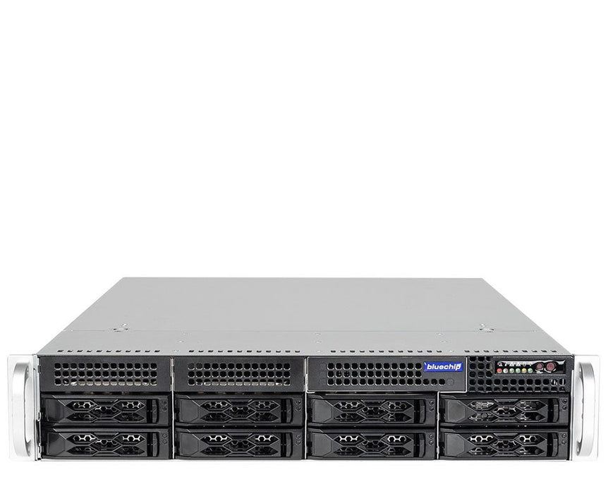 Bluechip Serverline R32313a 2he Rack, Intel® Xeon® 6315p Procesador / Hasta 5.20 Ghz, Intel® C266, Tpm-Módulo, 32 Gb Ddr5, 2 X 960 Gb Ssd, 2 X Gigabit Ethernet