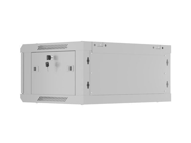 Lanberg Rack Cabinet 19" Wall-Mount 4u 600x450 Perforated Door Grey Flat Pack